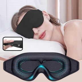 Máscara de Dormir Anatômica 3D com Espuma Zero Pressão