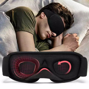 Máscara de Dormir Anatômica 3D com Espuma Zero Pressão