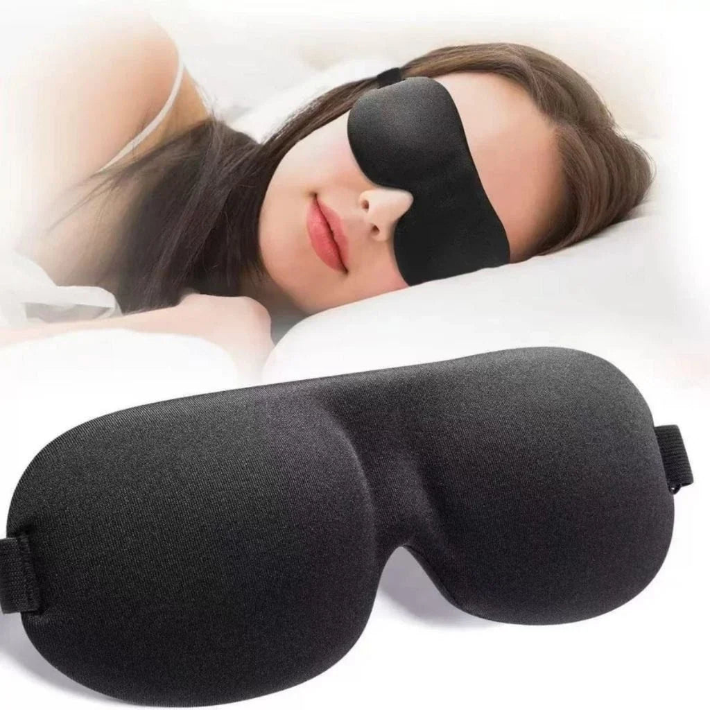 Máscara de Dormir Anatômica 3D com Espuma Zero Pressão