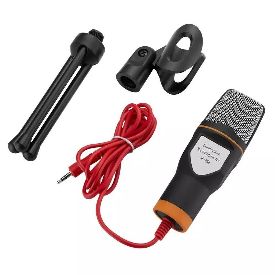 Microfone Profissional Condensador com Tripé