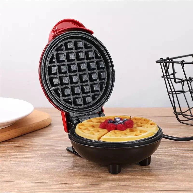 Mini Máquina de Waffles Elétrica Portátil 110V