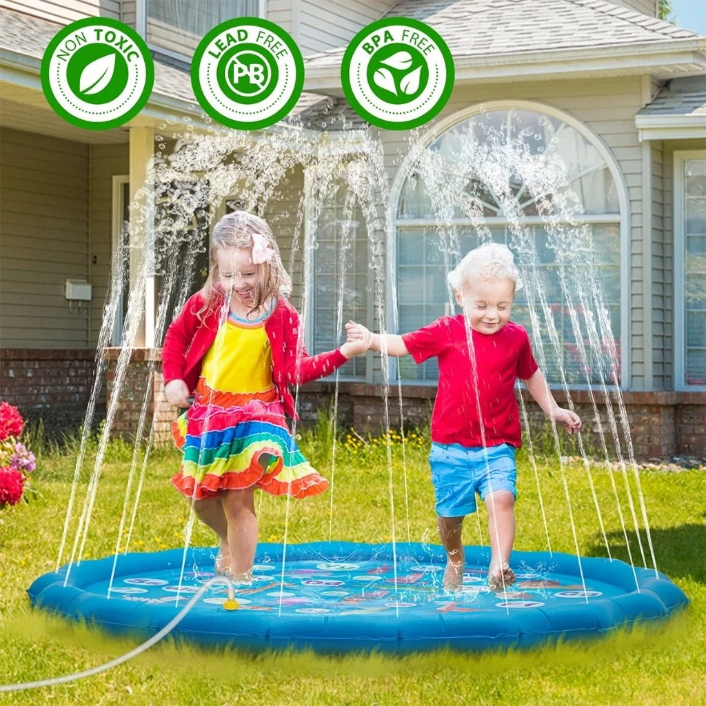 Piscina Infantil Inflável Sprinkler com Letras e Animais – Diversão e Aprendizado 100cm