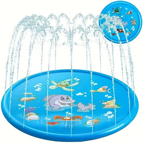 Piscina Inflável Infantil com Jatos de Água – Brinquedo Sprinkler ao Ar Livre 170cm