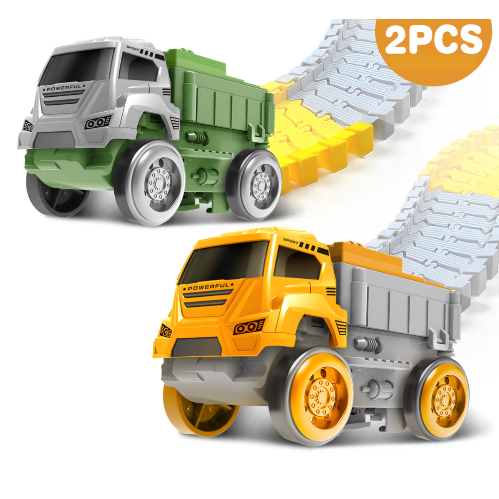 Pista Elétrica Infantil com Dinossauros – Brinquedo Educativo de Montar com Carros, Loopings e Acessórios Interativos