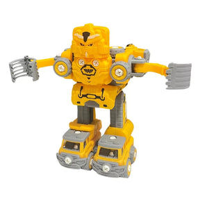 Robô Carrinho Brinquedo 5 em 1 Construbots – Monta e Desmonta Educativo Infantil com Ferramentas Criativas