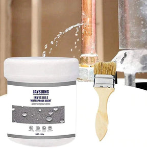 Selante Impermeabilizante Invisível 500g com Pincel – Revestimento Transparente Anti-Vazamento para Banheiros, Telhados e Paredes