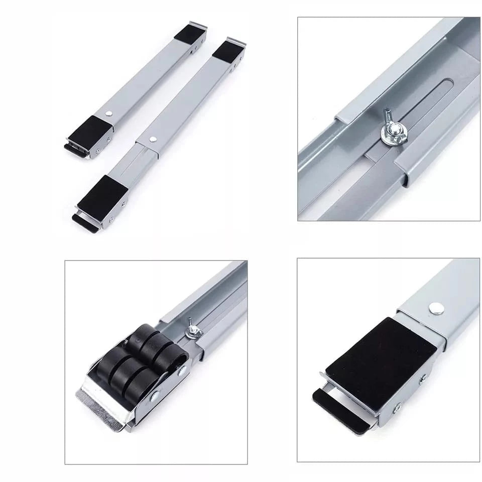 Suporte Base Móvel para Moveis Pesados em Aço Inoxidável