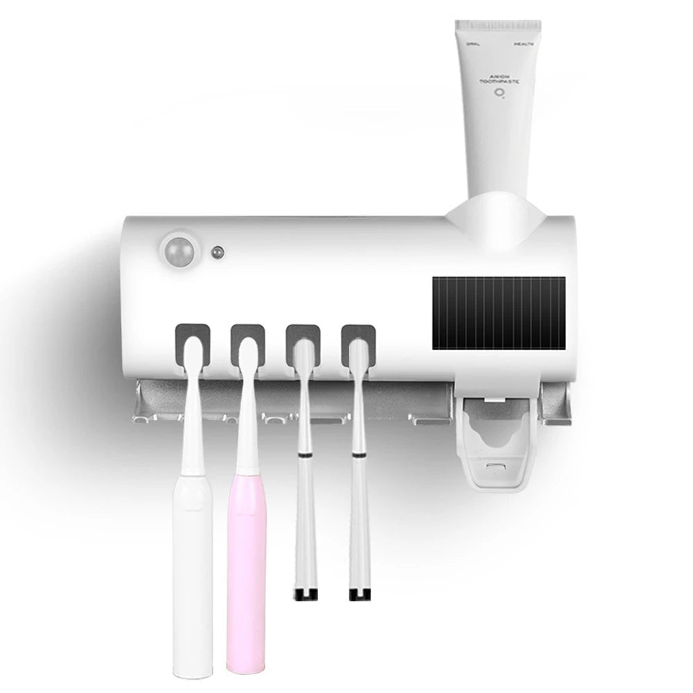 Suporte Escova de Dentes Antibacteriano Esterilizador com Luz UV
