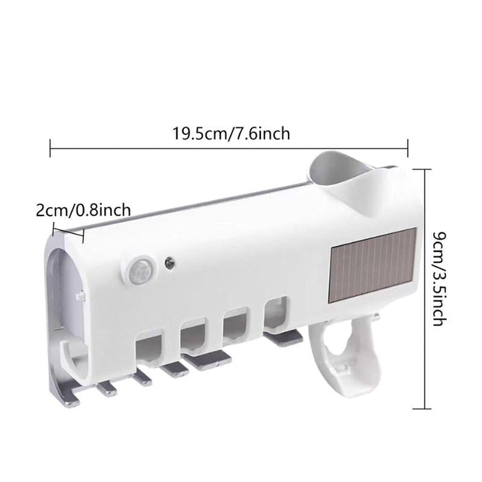 Suporte Escova de Dentes Antibacteriano Esterilizador com Luz UV