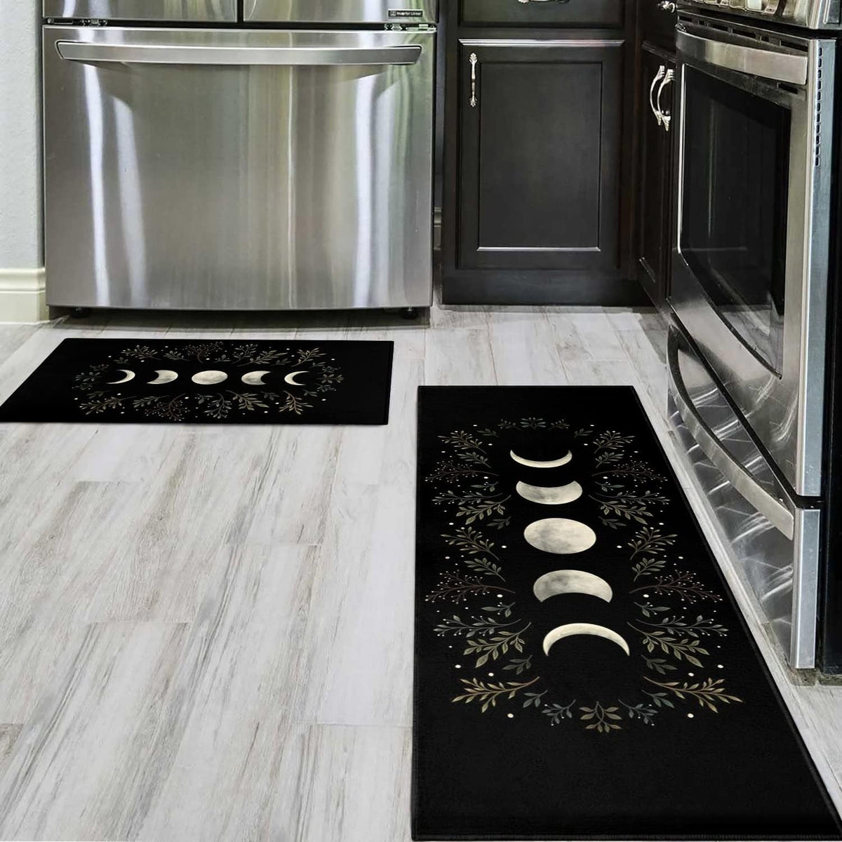 Tapete Decorativo Gótico – Lua Cheia e Fases, Ideal para Casa Moderna