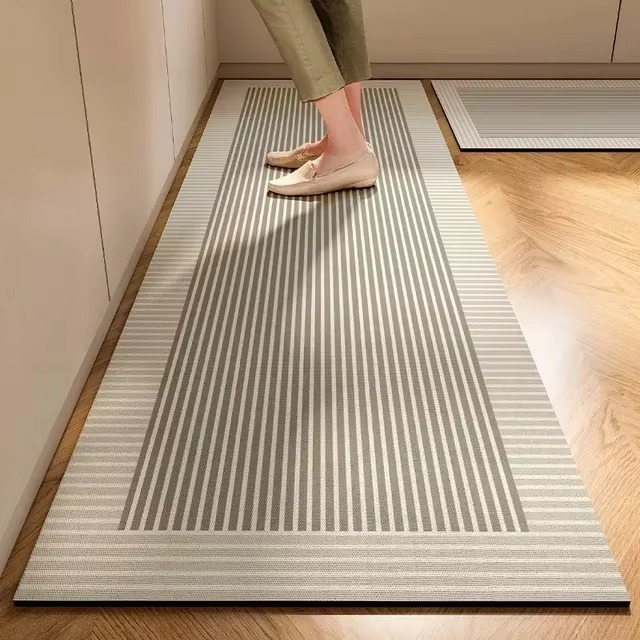 Tapete Longo Decorativo para Cozinha – Absorvente, Antiderrapante e Elegante