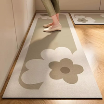 Tapete Longo Decorativo para Cozinha – Absorvente, Antiderrapante e Elegante