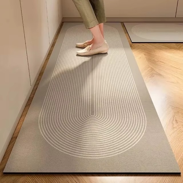 Tapete Longo Decorativo para Cozinha – Absorvente, Antiderrapante e Elegante
