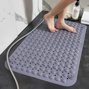 Tapete de Banheiro Antiderrapante – Almofadado com Ventosas e Função de Massagem