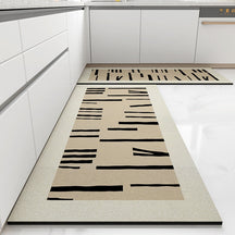 Tapete de Cozinha Estilo Xadrez – Secagem Rápida e Antiderrapante Premium