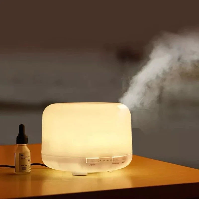 Umidificador Difusor Ultrassônico 300ml com LED 7 Cores e Controle