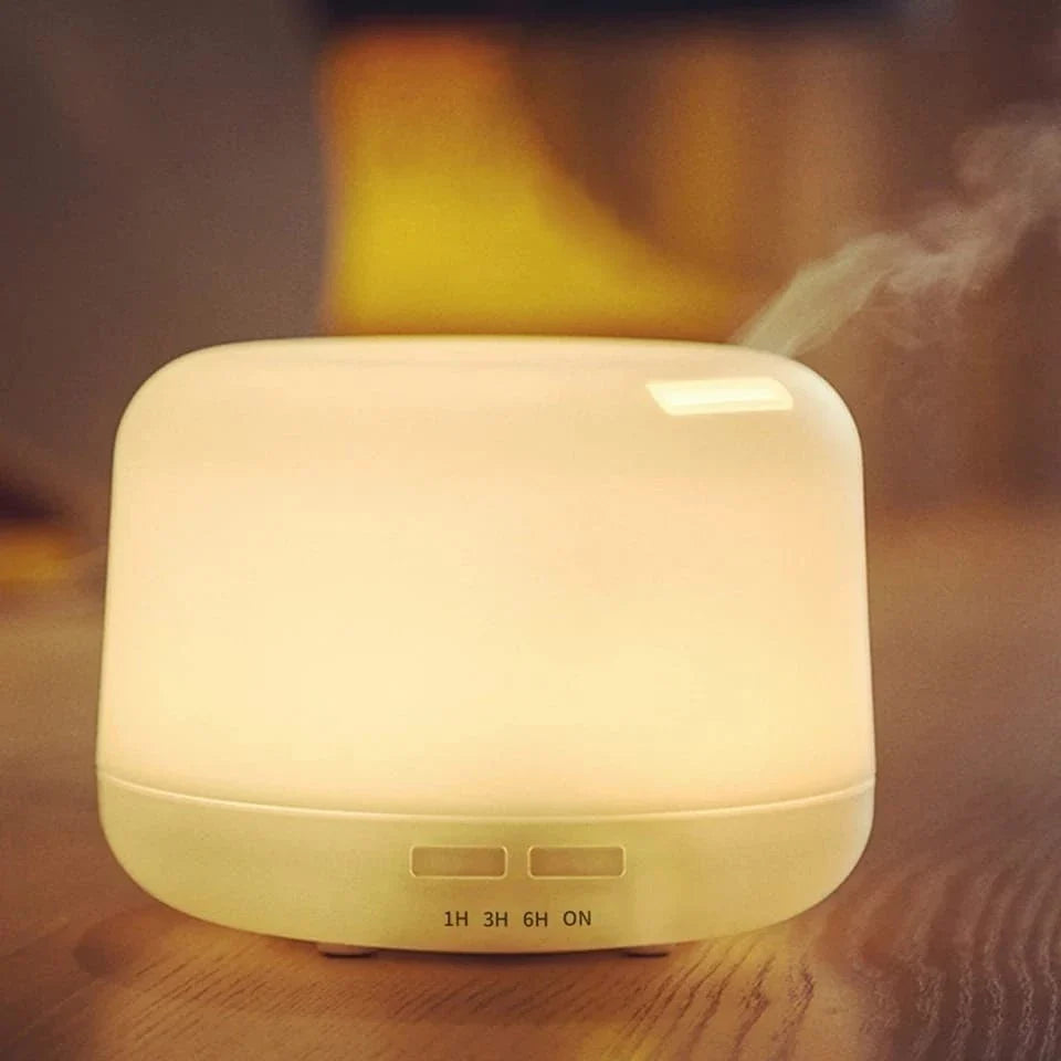 Umidificador Difusor Ultrassônico 300ml com LED 7 Cores e Controle