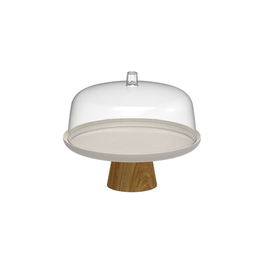 Boleira com Cúpula e Pé 25cm Linha Lume