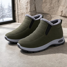 Bota Feminina Impermeável com Pelúcia - Antiderrapante e Quente para Neve e Frio Intenso