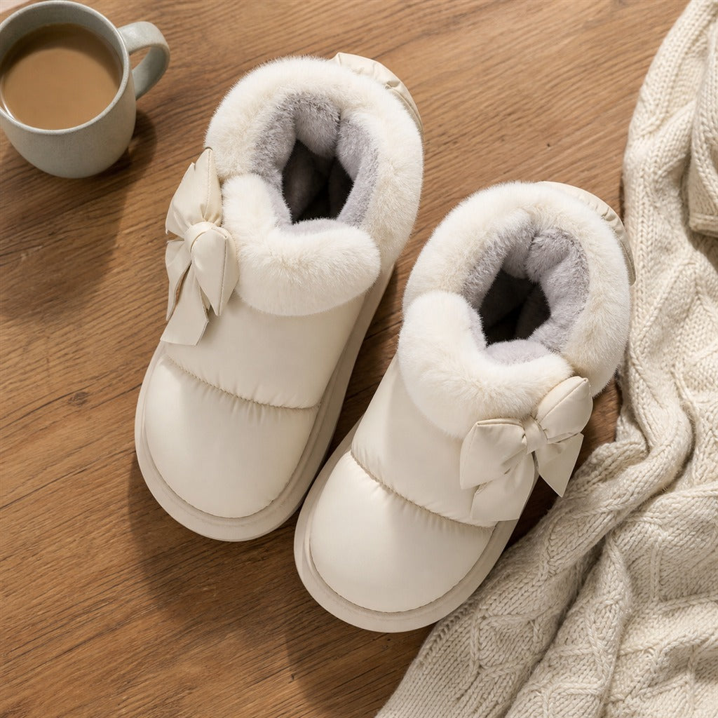 Bota Feminina de Tornozelo com Pelúcia - Confortável e Quente para Inverno