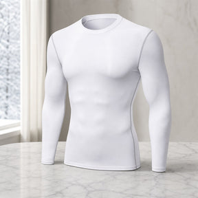 Camiseta Térmica Masculina Manga Longa - Slim Fit, Secagem Rápida e Elástica para Inverno