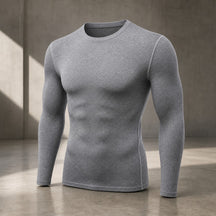 Camiseta Térmica Masculina Manga Longa - Slim Fit, Secagem Rápida e Elástica para Inverno