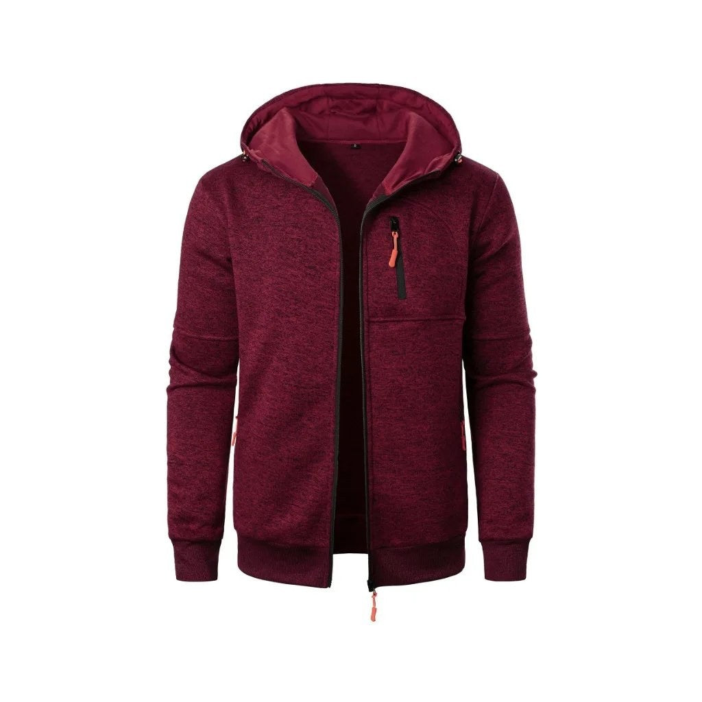 Casaco Masculino com Capuz e Zíper Oversize - Streetwear Manga Longa Quente para Inverno