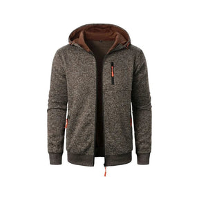 Casaco Masculino com Capuz e Zíper Oversize - Streetwear Manga Longa Quente para Inverno