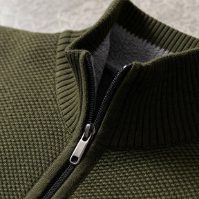 Casaco Masculino Fleece Gola Alta com Zíper - Quente e Macio para Inverno
