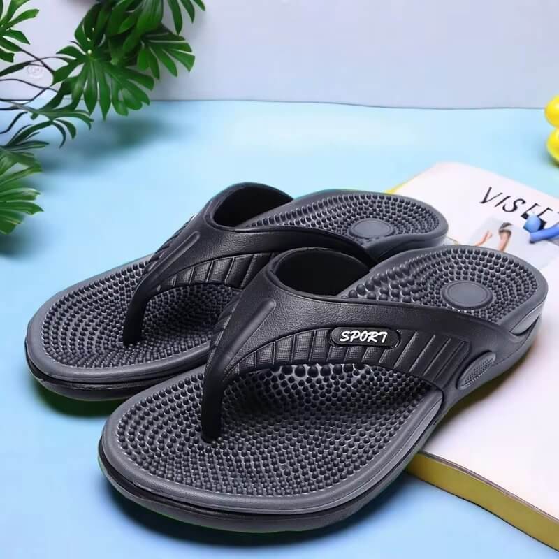 Chinelo Masculino Massageador de EVA – Sola Anatômica, Antiderrapante e Leve