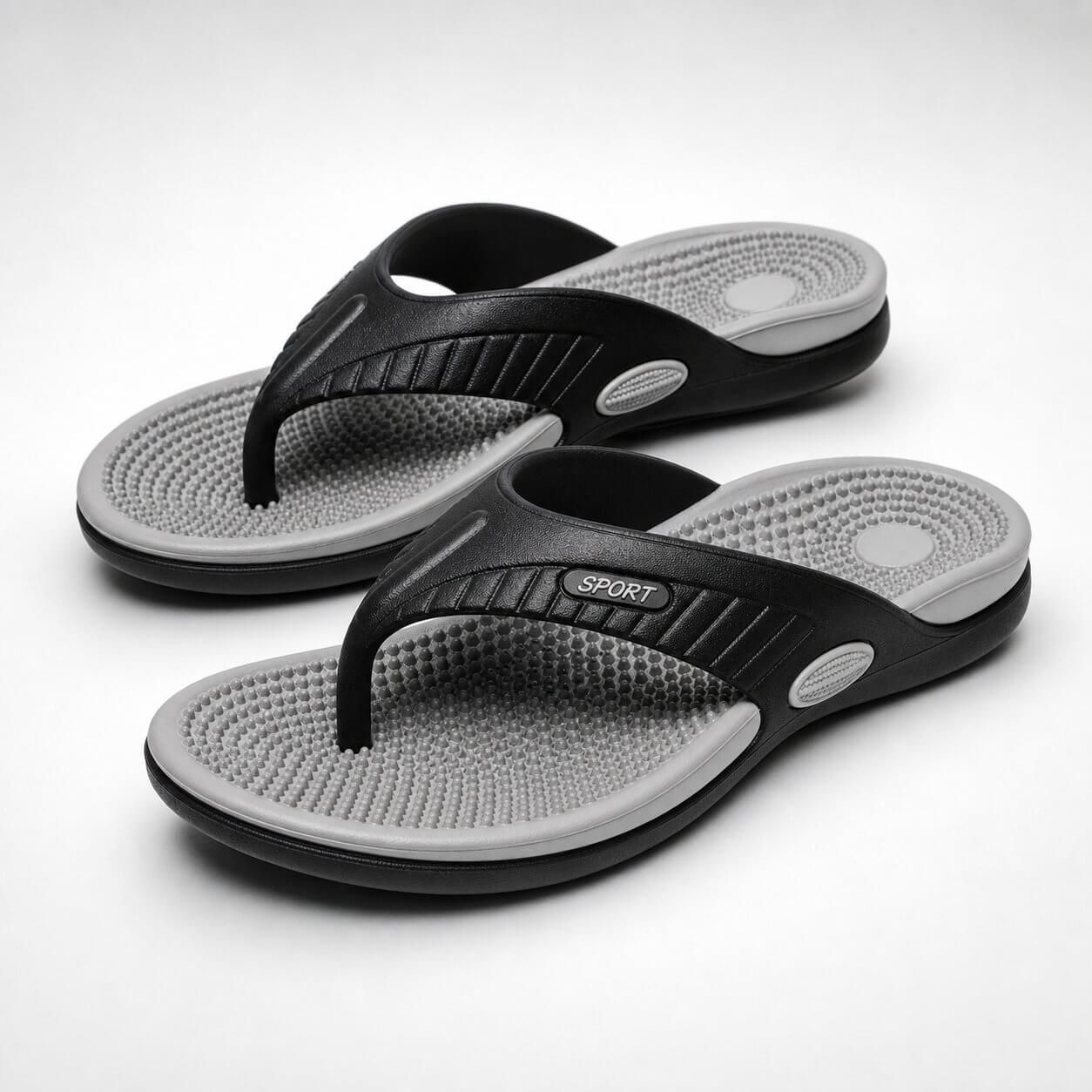 Chinelo Masculino Massageador de EVA – Sola Anatômica, Antiderrapante e Leve