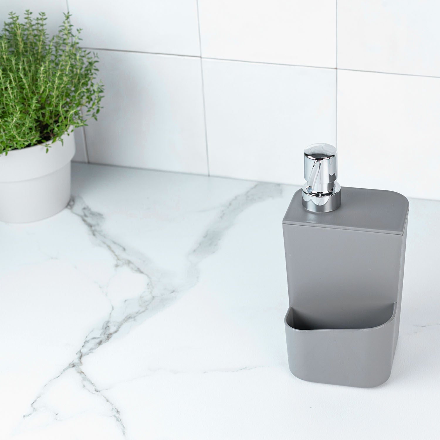 Dispenser para detergente e esponja 650ml Linha Trium