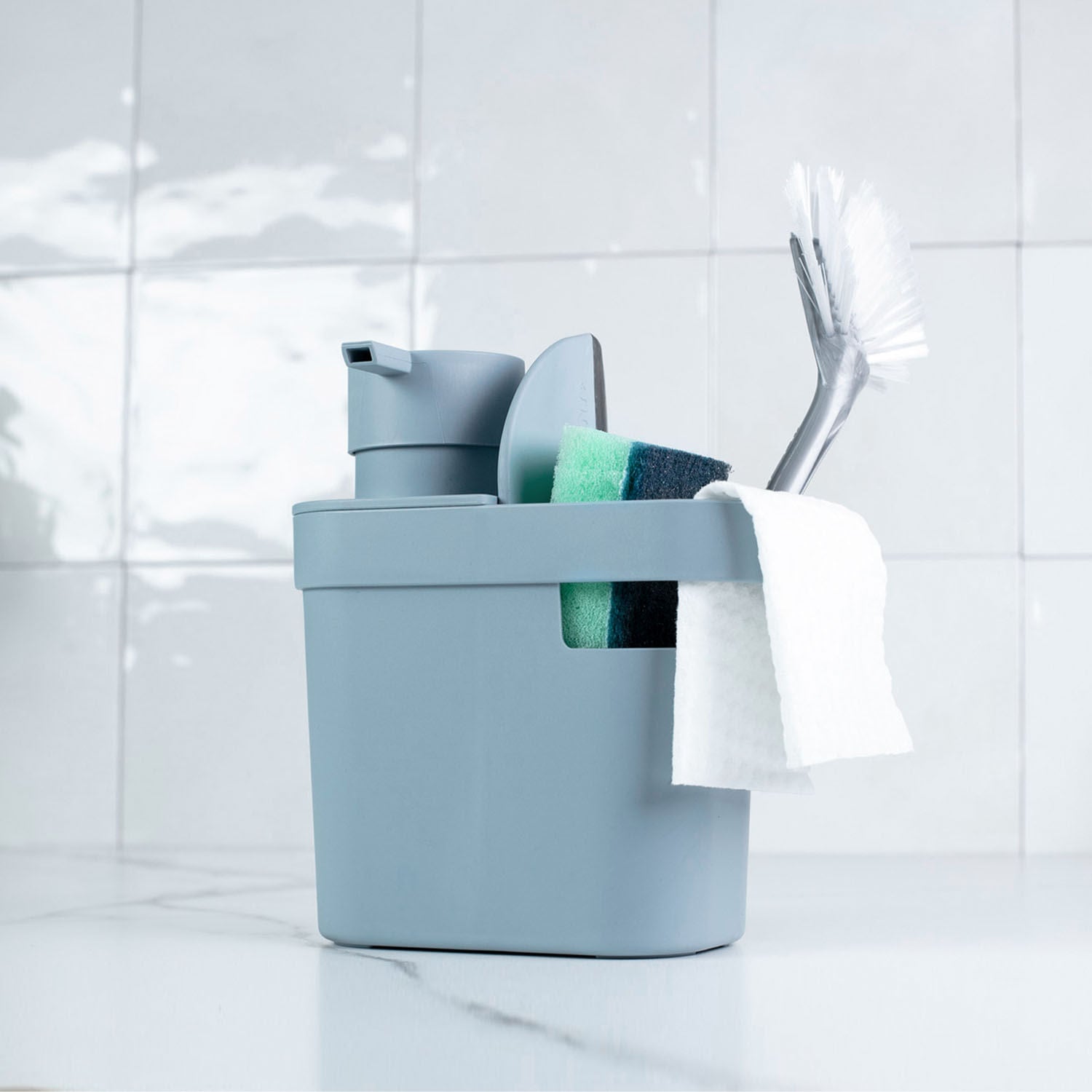Dispenser para detergente e organizador de pia 650ml Linha Trium