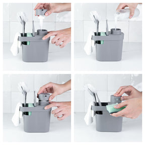 Dispenser para detergente e organizador de pia 650ml Linha Trium