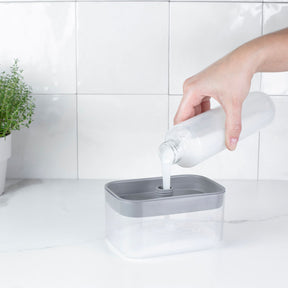 Dispenser para detergente porta esponja 550ml Linha Trium