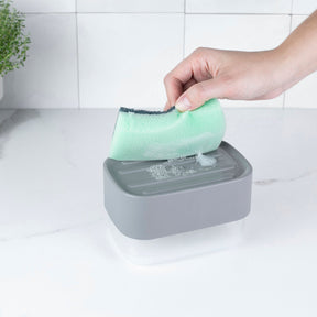 Dispenser para detergente porta esponja 550ml Linha Trium