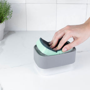 Dispenser para detergente porta esponja 550ml Linha Trium