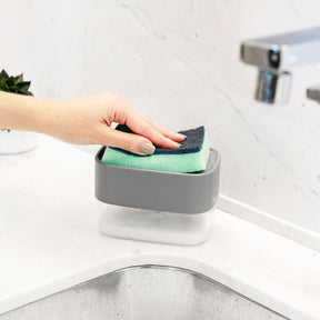 Dispenser para detergente porta esponja 550ml Linha Trium