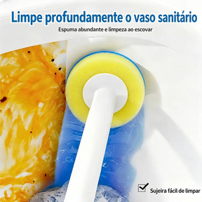 Kit Escova Sanitária Descartável SOPAMI — Suporte + 16 refis