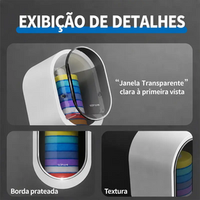 Kit Escova Sanitária Descartável SOPAMI — Suporte + 16 refis