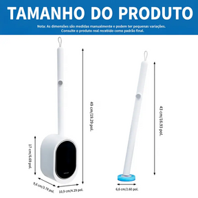 Kit Escova Sanitária Descartável SOPAMI — Suporte + 16 refis