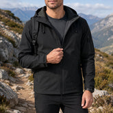 Jaqueta Masculina Softshell Impermeável com Capuz - Outdoor, Leve e Resistente para Trilha e Camping