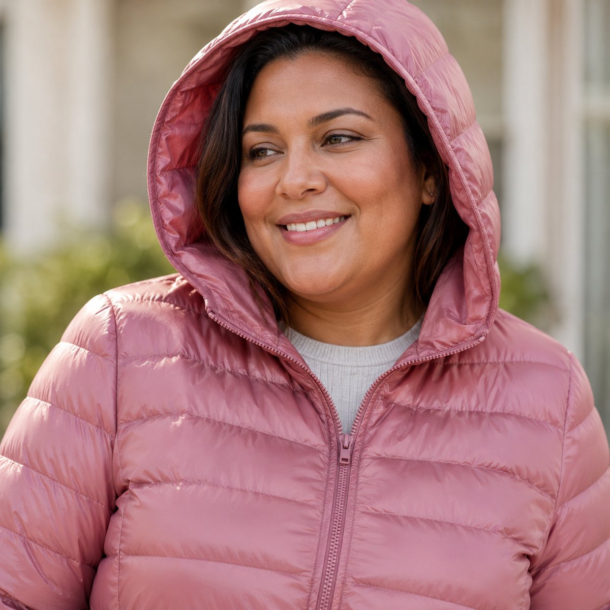 Jaqueta Puffer Feminina com Capuz - Ultra Leve, Embalável e Plus Size até 7XL para Inverno