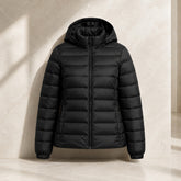 Jaqueta Puffer Feminina Impermeável com Touca Removível - Bobojaco Quente para Inverno