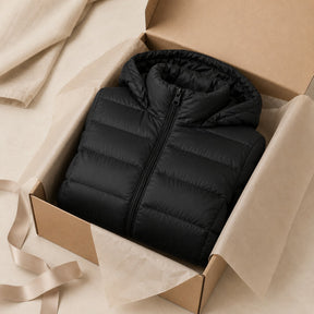 Jaqueta Puffer Feminina Impermeável com Touca Removível - Bobojaco Quente para Inverno