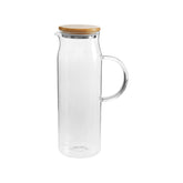 Jarra de Vidro Com Tampa de Bambu 1,5L Linha Sense