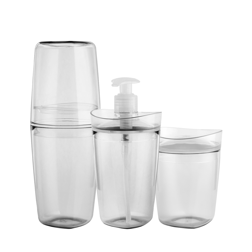 Kit Banheiro Completo 3 Unidades Linha Tule