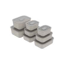 Kit Completo de Potes Herméticos Para Marmita 8 Peças Linha Move Lock