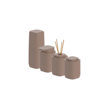 Kit de Acessórios de Bancada com Porta Sabonete Líquido 4 Unidades Linha Aura