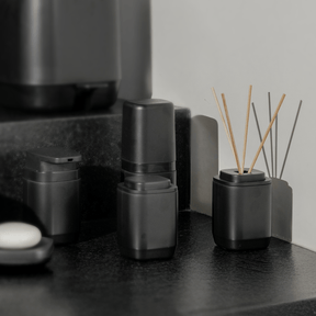 Kit de Acessórios de Bancada com Porta Sabonete Líquido 4 Unidades Linha Aura
